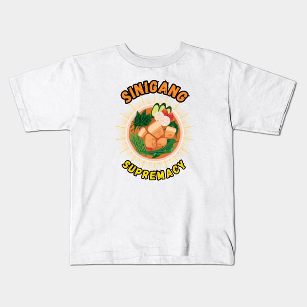 Pork Sinigang supremacy filipino food Kids T-Shirt by Moonwing